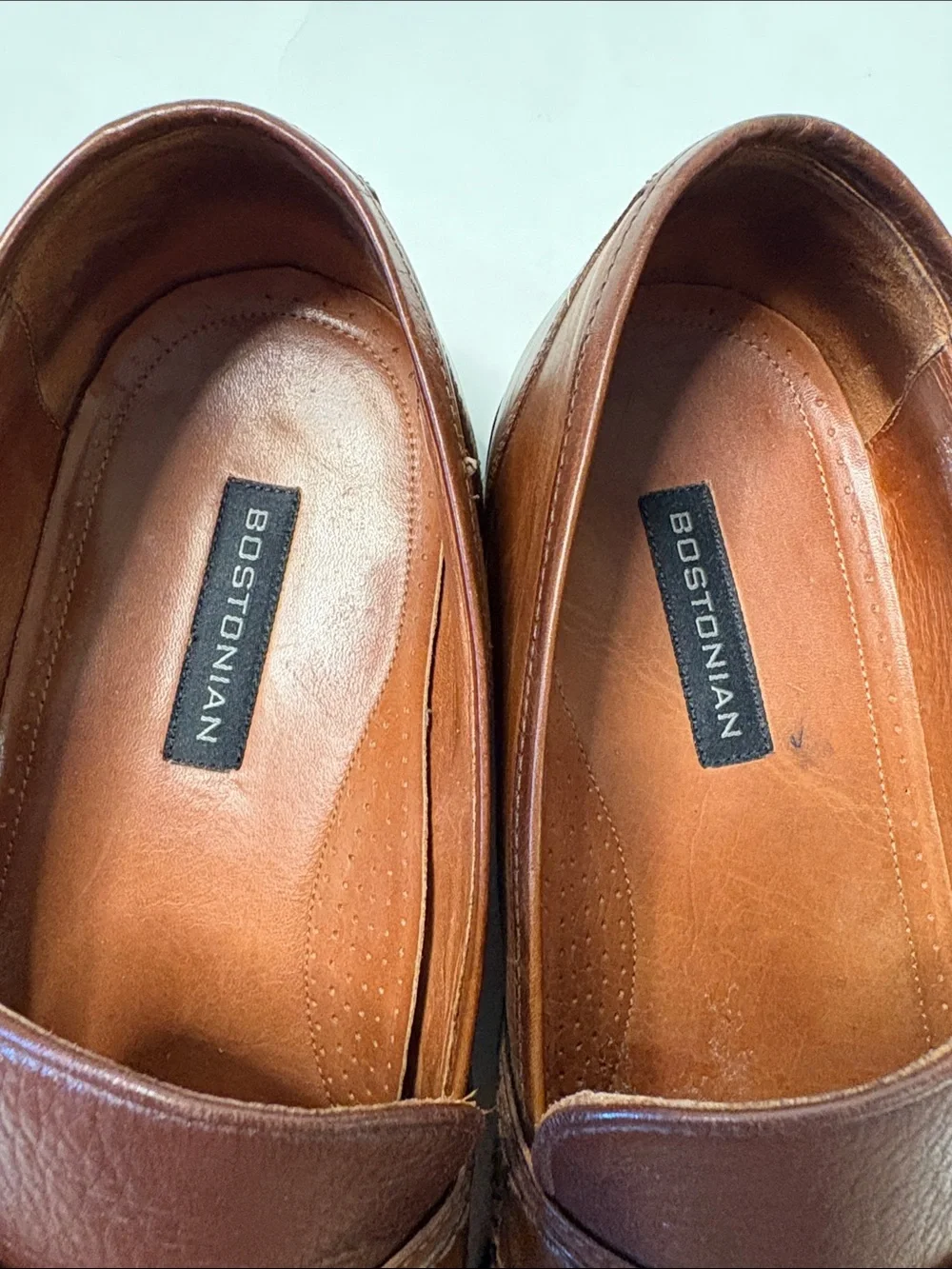 Bostonian Men's Chestnut Brown Leather Tassel Classic Slip On Italian Loafers 12